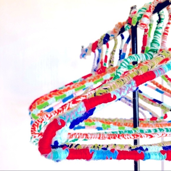 Vintage Other - 15 Vintage Yarn Covered Hangers Perfect for Displaying Antique Clothing 1950’s